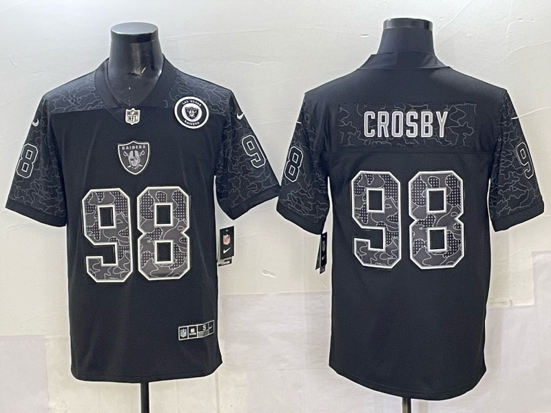 Men Oakland Raiders #98 Crosby black Nike 2025 Limited NFL Jersey 0->oakland raiders->NFL Jersey